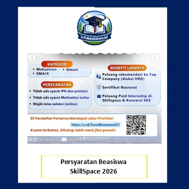 Persyaratan Pendaftaran Beasiswa SkillSpace 2026